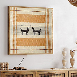 Home And Living | Handmade Embroidered ~Sambhar Deer Wall art 