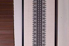 Home And Living | Handmade Embroidered ~ Kachari Handwoven Artwork from Assam - White 
