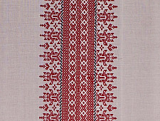 Home And Living | Handmade Embroidered ~ Singhpo Handwoven Artwork - Assam - Red