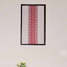 Home And Living | Handmade Embroidered ~ Singhpo Handwoven Artwork - Assam - Red