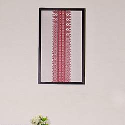 Home And Living | Handmade Embroidered ~ Singhpo Handwoven Artwork - Assam - Red