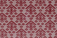 Home And Living | Handmade Embroidered ~ Gach Handwoven Artwork from Assam-Red 