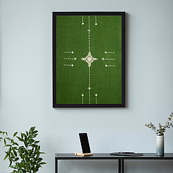 Home And Living | Handmade Embroidered ~ Boro Tribe Wall art 8 x 14 inches