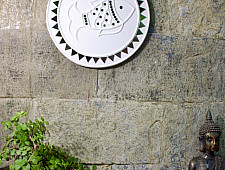 Home And Living | Handmade ~ Kutch Lippan Mud Work Fish - White