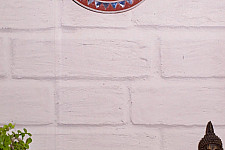 Home And Living | Handmade ~ Kutch Lippan Mud Work Kalash - Terracotta