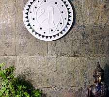 Home And Living | Handmade ~ Handmade ~ Kutch Lippan Mud Work Shree- White