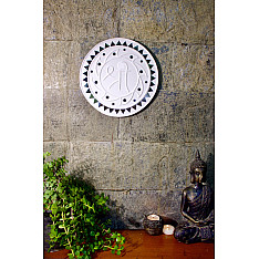 Home And Living | Handmade ~ Handmade ~ Kutch Lippan Mud Work Shree- White