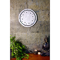 Home And Living | Handmade ~ Handmade ~ Kutch Lippan Mud Work Shree- White