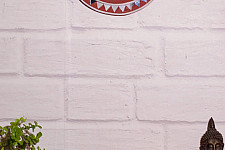 Home And Living | Handmade ~ Kutch Lippan Mud Work Shree- Terracotta