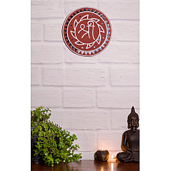 Home And Living | Handmade ~ Kutch Lippan Mud Work Shree- Terracotta