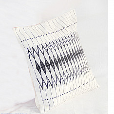 Home And Living | Handwoven Dzukou Black and White Tribal Cushion Cover
