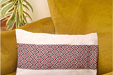 Home And Living | Ahom Handwoven Cotton Cushion Cover with Tribal motif 