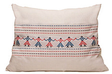 Home And Living | Asomiya Handwoven Cotton Cushion Cover - Tribal motif (14 x 20 inches)