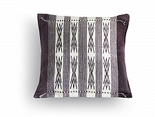 Home And Living | Handwoven Japf Grey and White Tribal Cushion Cover