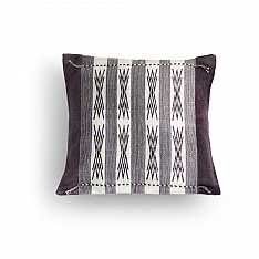Home And Living | Handwoven Japf Grey and White Tribal Cushion Cover