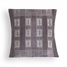 Home And Living | Handwoven Pamo Grey and White Tribal Cushion Cover