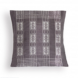 Home And Living | Handwoven Pamo Grey and White Tribal Cushion Cover