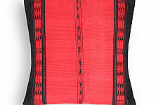 Home And Living | Handwoven Khonoma Red and Black Tribal Cushion Cover