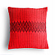 Shop Handwoven Andean Red and Black Tribal Cushion Cover