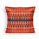 Shop Handwoven Dzukou Orange and Black Tribal Cushion Cover