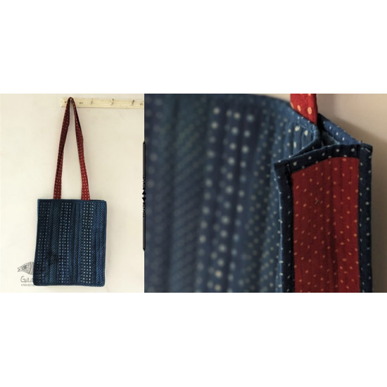 shop Block Printed Quilted Handbag