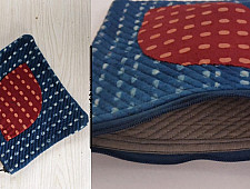 Bolsa | Block Printed Quilted Cotton Pouch - B