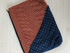 Bolsa | Block Printed Quilted Cotton Pouch - C