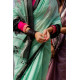 shop Maheshwari Handloom Cotton Silk Saree - light green