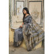 shop handloom maheshwari saree - grey