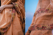 Kamya . काम्या ✽ Hand Embroidered Handloom Kota Saree - 35