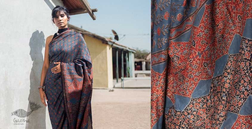 Hand Block Printed Handloom Saree