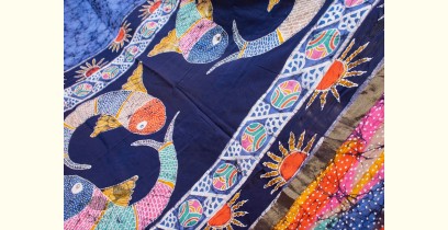 काम्या . kamya ✽ Batik Handloom Maheshwari Saree - 5