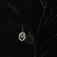 Shashi | Filigree Silver Earring - Circle