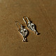 Shop Handcrafted Filigree Silver Earring - Paan Shape 