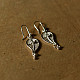 Shop Handcrafted Filigree Silver Earring - Paan Shape 