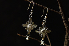 Shashi | Filigree Silver Earring - Flower