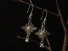 Shashi | Filigree Silver Earring - Flower