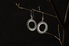 Shashi | Filigree Silver Earring - Round Ring