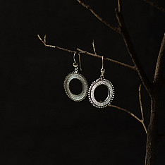 Shashi | Filigree Silver Earring - Round Ring
