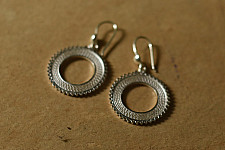 Shashi | Filigree Silver Earring - Round Ring