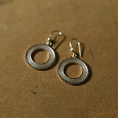 Shashi | Filigree Silver Earring - Round Ring