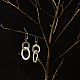 Shop Handcrafted Silver Earring - Overlap Round Rings 