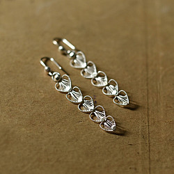 Shashi | Handcrafted Filigree Silver Earring - Heart Shape