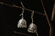 Shashi | Filigree Crafted Silver Jhumka Earring 