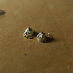 Shashi | Filigree Crafted Silver Jhumka Earring 