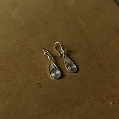 Shashi | Filigree Silver Earrings - Drop Shape