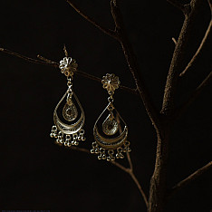 Shashi | Filigree Silver Earrings - 13