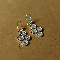 Shashi | Filigree Silver Earring - Four Circle