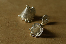 Shashi | Filigree Silver Earring - Jhumka