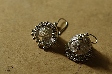 Shashi | Filigree Handcrafted Silver Earring - Jhumka